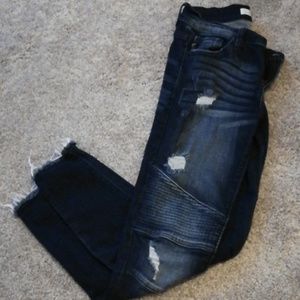Kancan Moto Distressed Jeggings